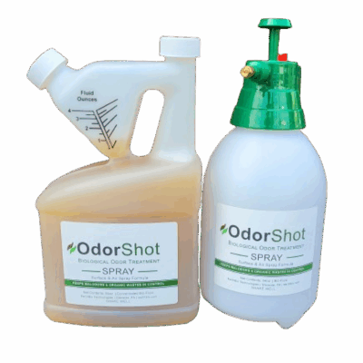 OdorShot Bio Remediation KIT, 64-oz Conc & Sprayer